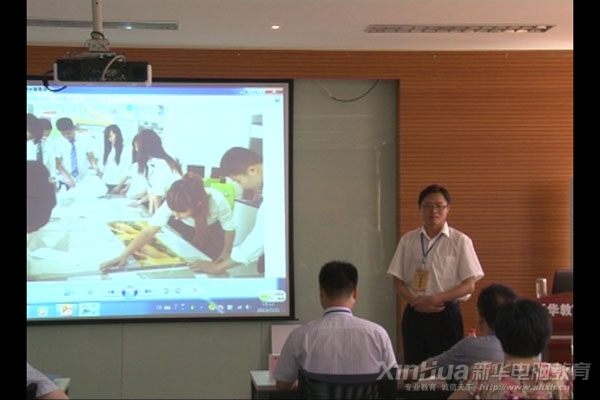 單東軍老師在2013年全國教學創新大賽中講課場景